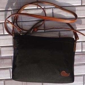 Dooney & Bourke black nylon crossbody bag.